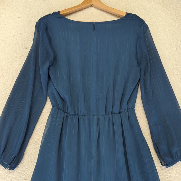 J. Crew Factory Teal Midi Dress - Picture 5 of 9